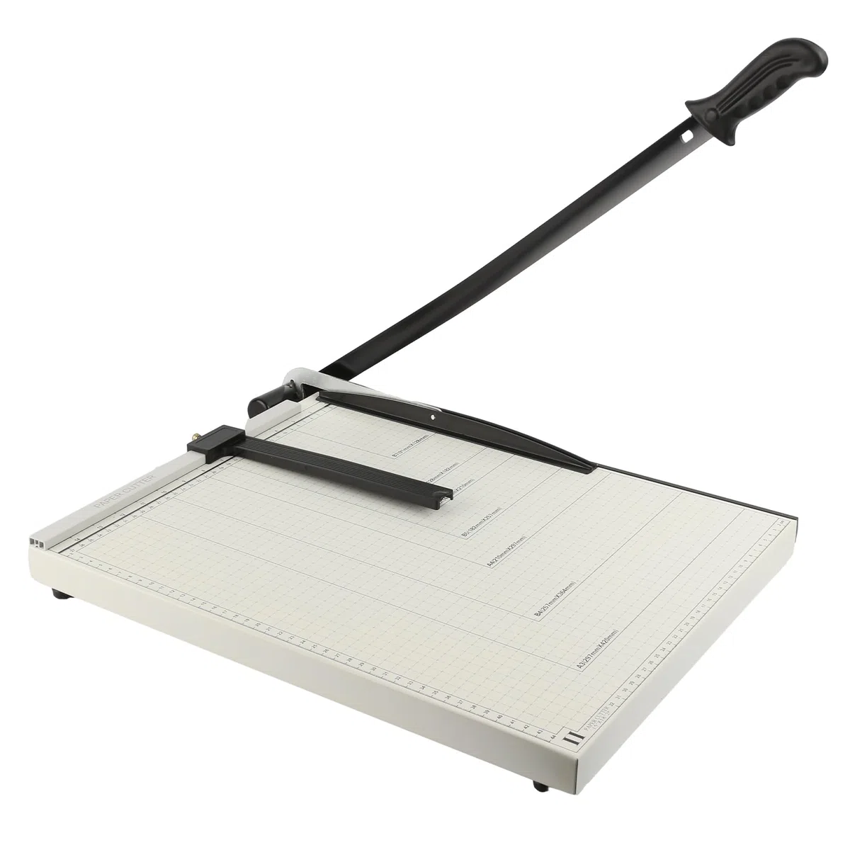 Taglierina a Ghigliottina per Carta A3 con Base in Metallo, Taglierina Capacità 12 Fogli Compatibile con carta A3 A4 A5 B5 B6 B7