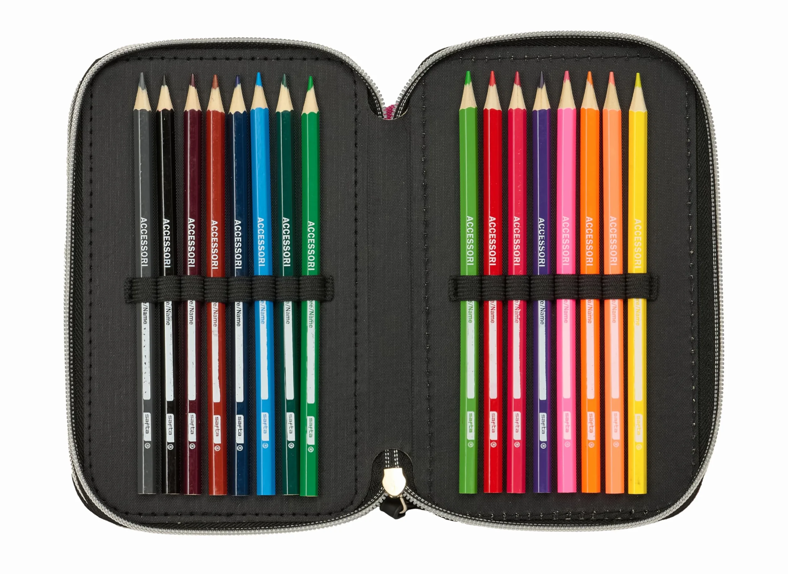 K-POP Demon Hunters - ENERGY - Astuccio scuola con 37 utili inclusi, astuccio per bambini, ideale per bambini dai 5 ai 14 anni, comodo e versatile, resistenza, 12,5 x 5,5 x 19,5 cm
