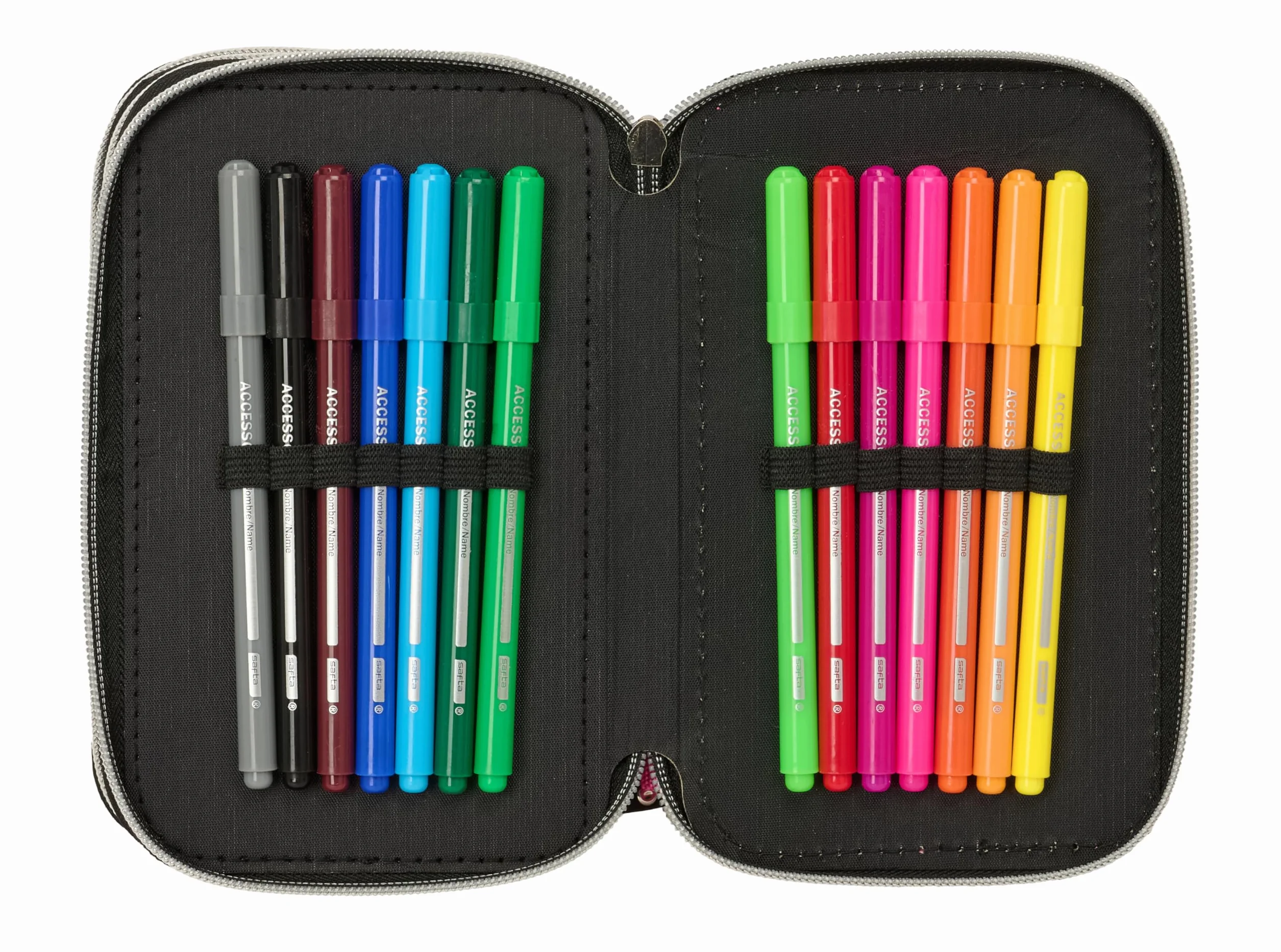 K-POP Demon Hunters - ENERGY - Astuccio scuola con 37 utili inclusi, astuccio per bambini, ideale per bambini dai 5 ai 14 anni, comodo e versatile, resistenza, 12,5 x 5,5 x 19,5 cm