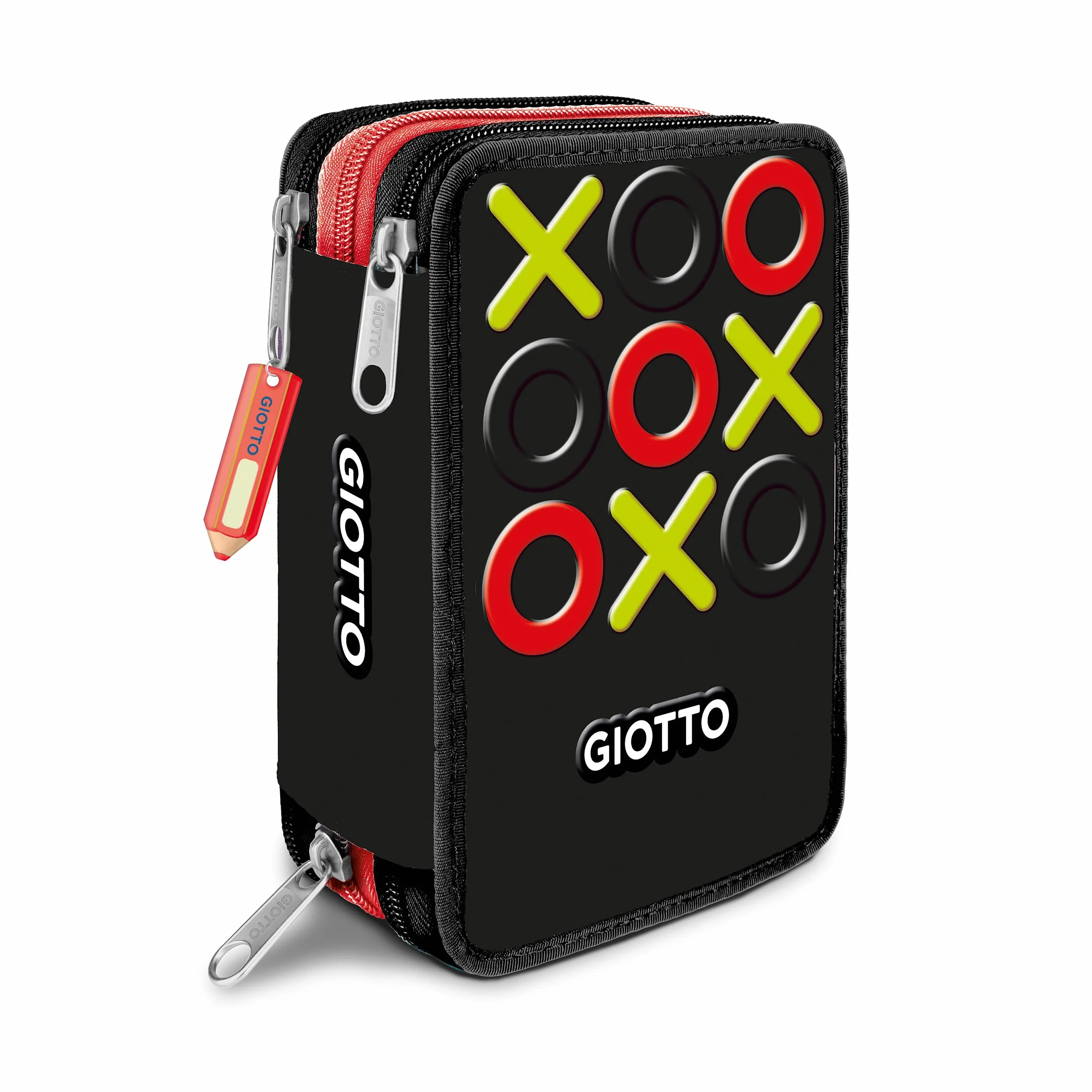 GIOTTO ASTUCCIO 3ZIP TRIS NERO